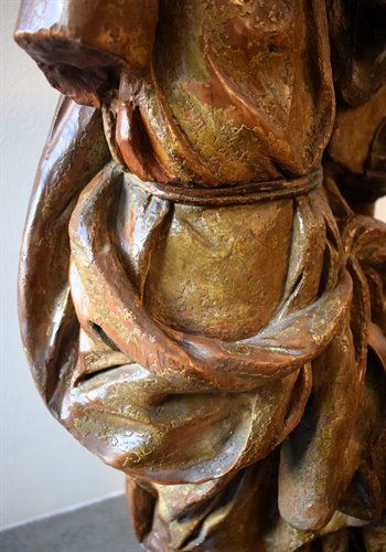 "Saint Peter" Bronze and terracotta sculpture